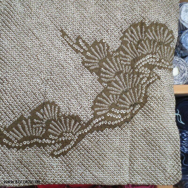 Full Shibori Pinienmuster Haori Kimono Jacke