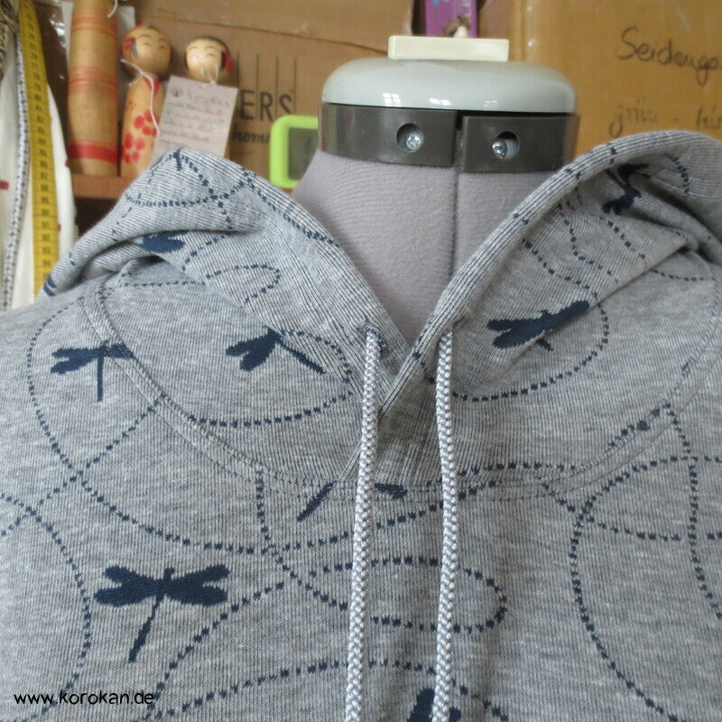 Tombo Libellen Hoodie Gr. L, hinten länger