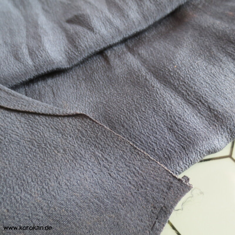 Kiefern Shibori Heko Obi - Chirimen Crepe