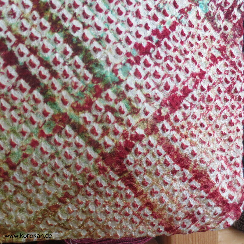 Full Shibori buntes diagonales Gitter Michiyuki Jacke