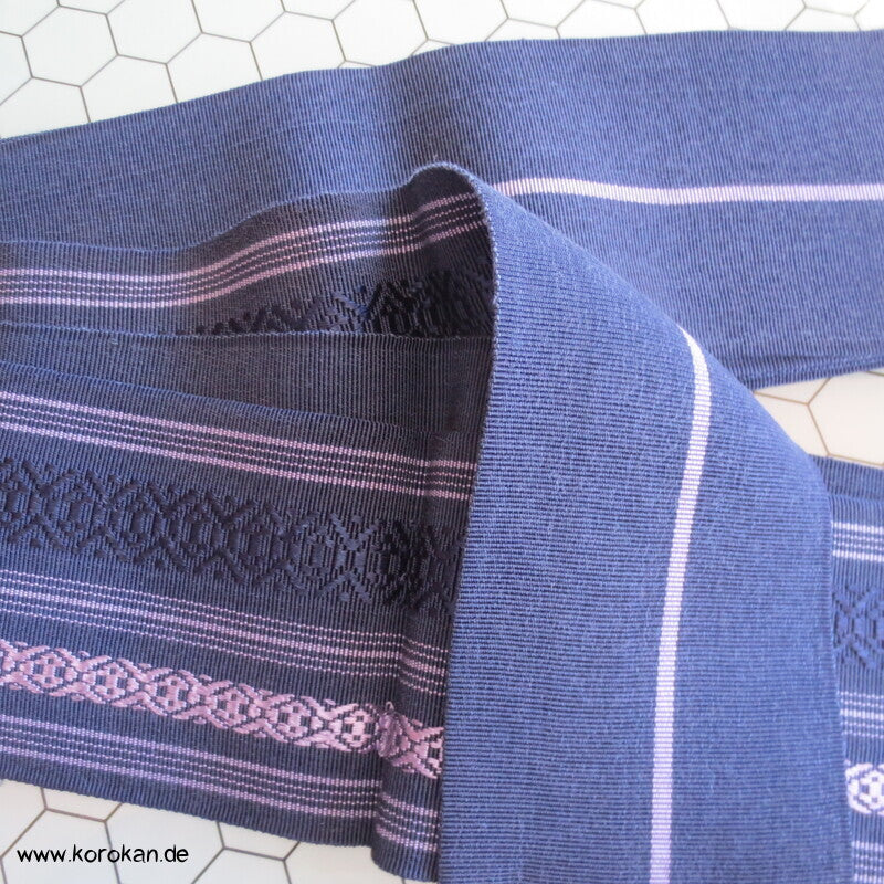Kaku Kimono Gürtel Hakata, blau - flieder