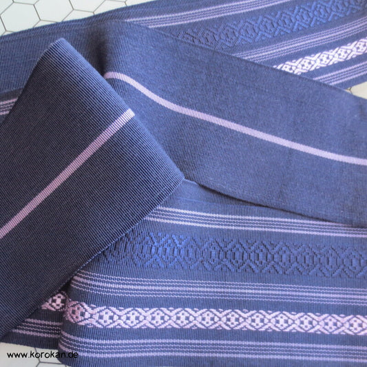 Kaku Kimono Gürtel Hakata, blau - flieder