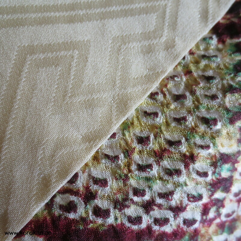 Full Shibori buntes diagonales Gitter Michiyuki Jacke