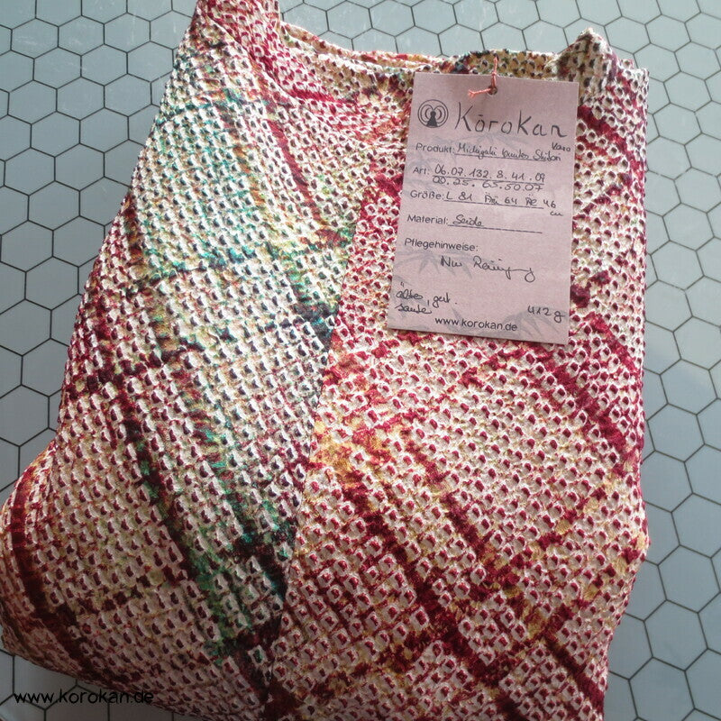 Full Shibori buntes diagonales Gitter Michiyuki Jacke