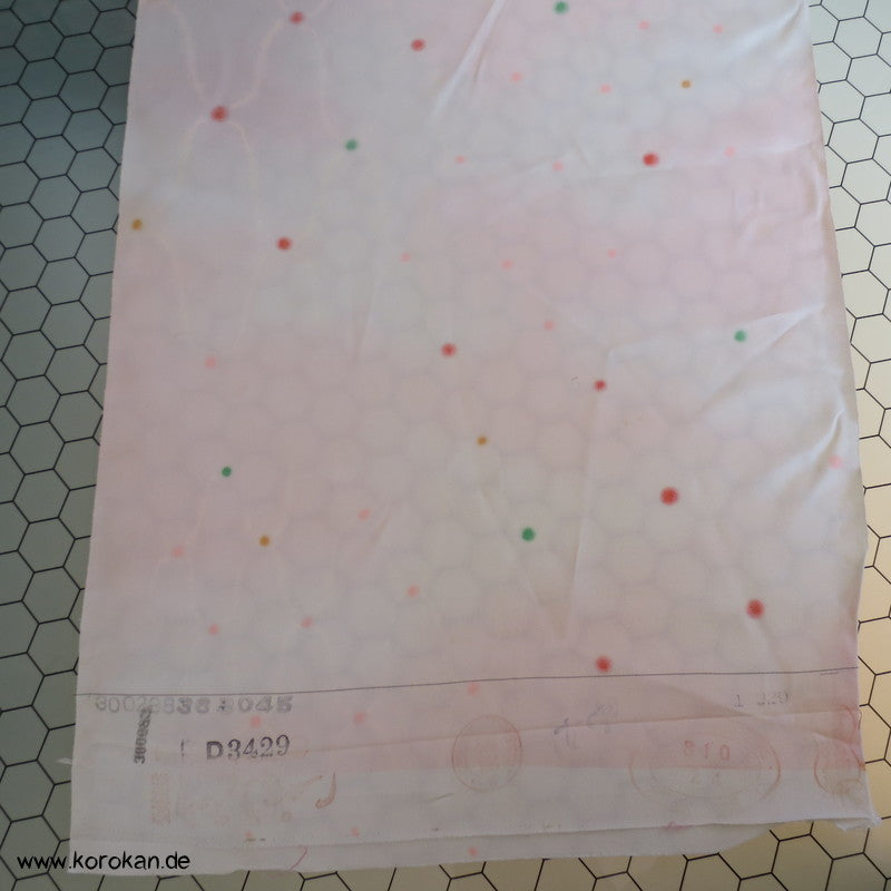 Übernetz, bunte Punkte Juban Kimono Seidencrepe