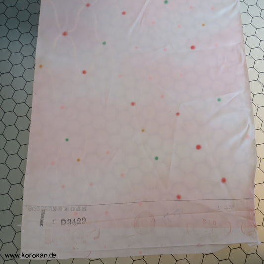 Übernetz, bunte Punkte Juban Kimono Seidencrepe