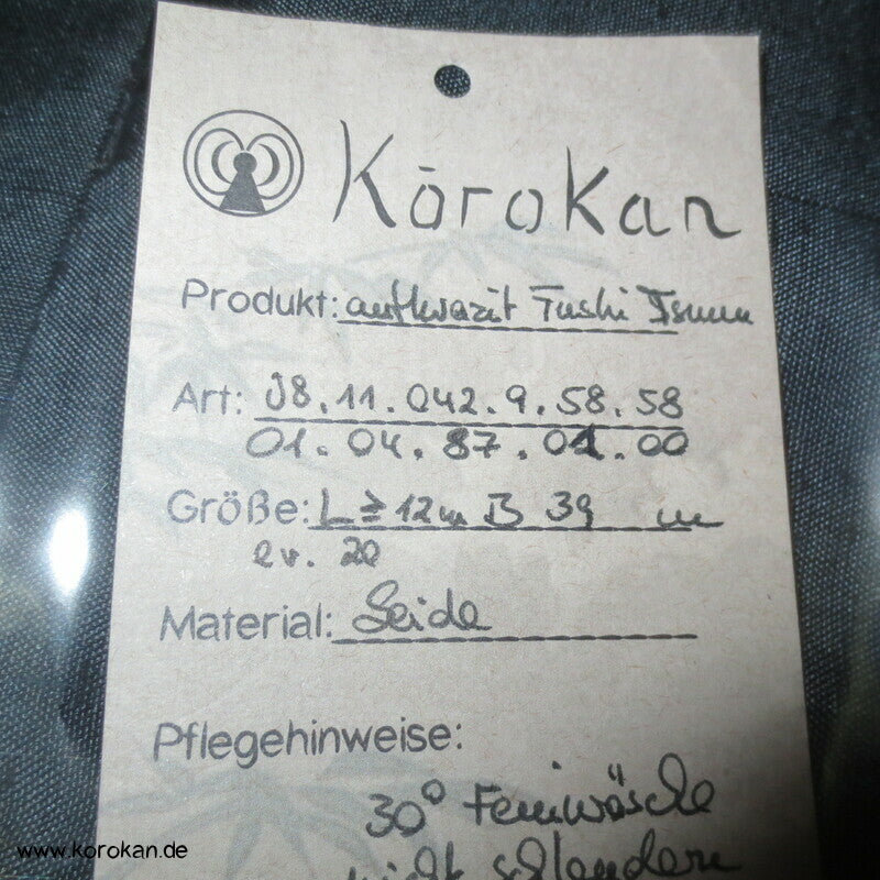 anthrazit graue Tsumugi Seiden Hakama  - Umanori Hosentyp - Anfertigung neu