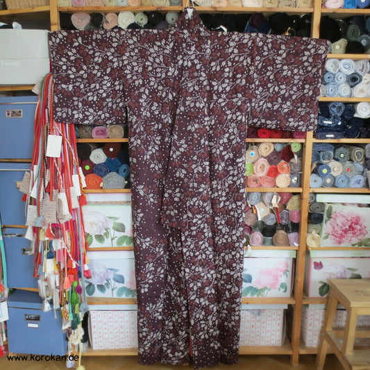 Full Shibori Zweige Komon Kimono