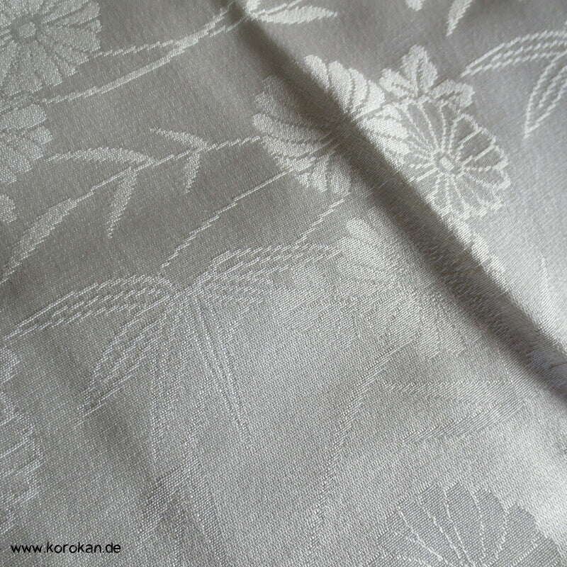 Multi Muster Rinzu schwarze Seiden Damast Haori
