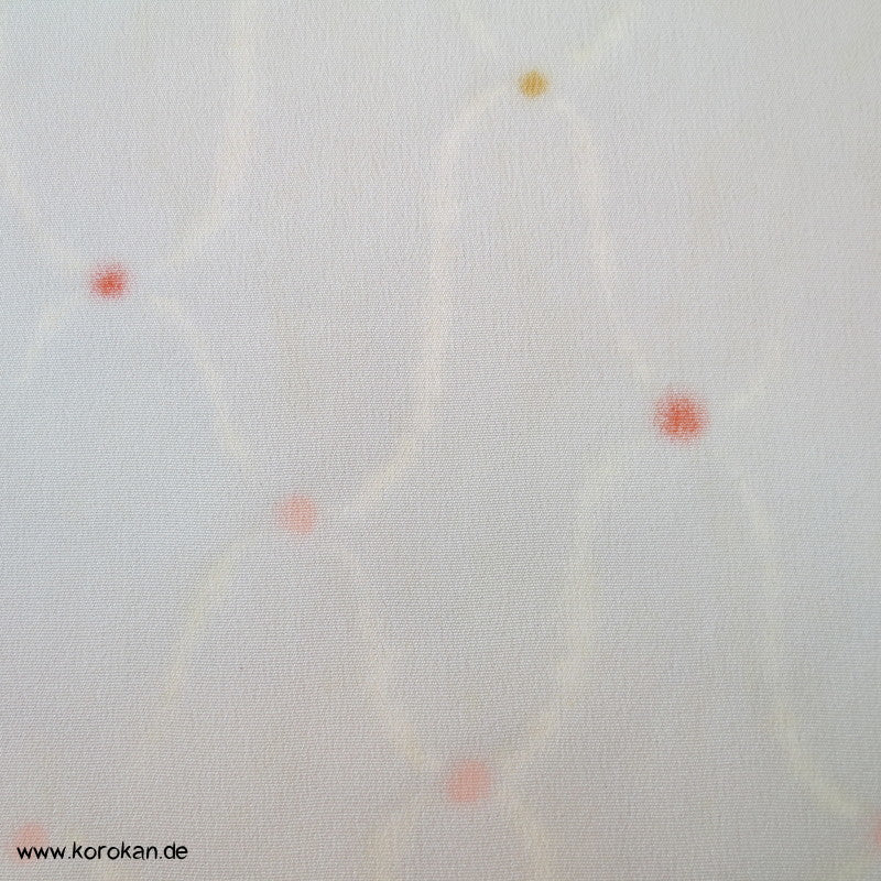 Übernetz, bunte Punkte Juban Kimono Seidencrepe