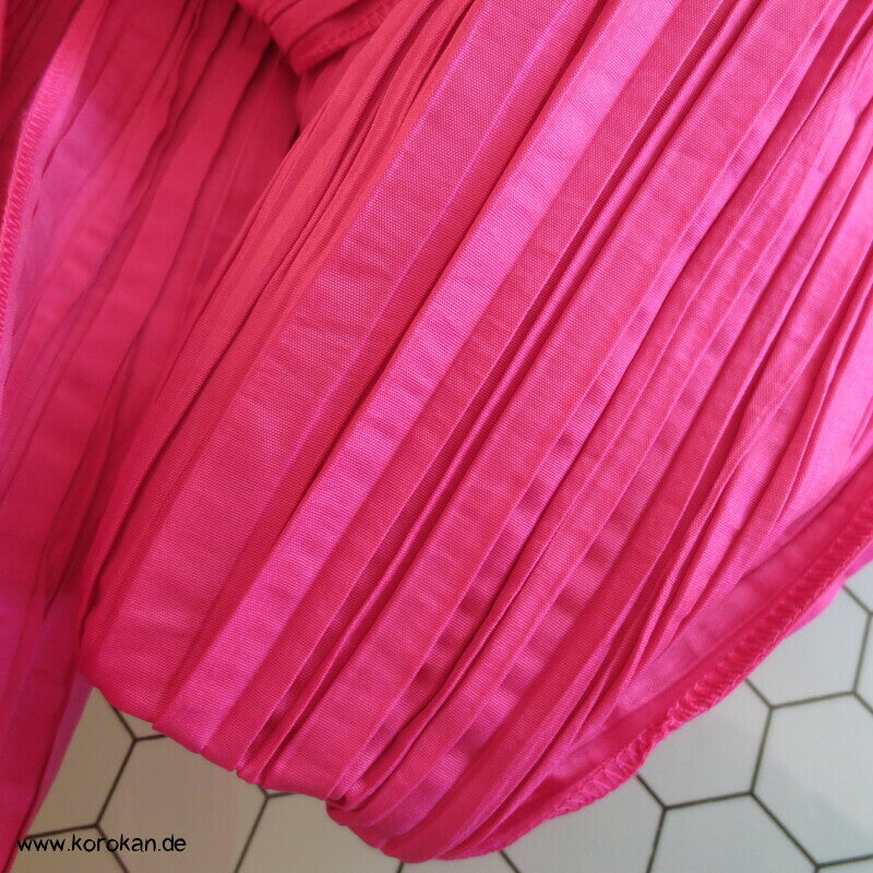 Heko Han Haba Yukata Kimno Obi - Crinkle Pink