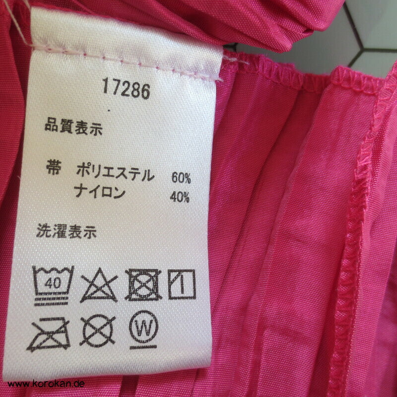 Heko Han Haba Yukata Kimno Obi - Crinkle Pink