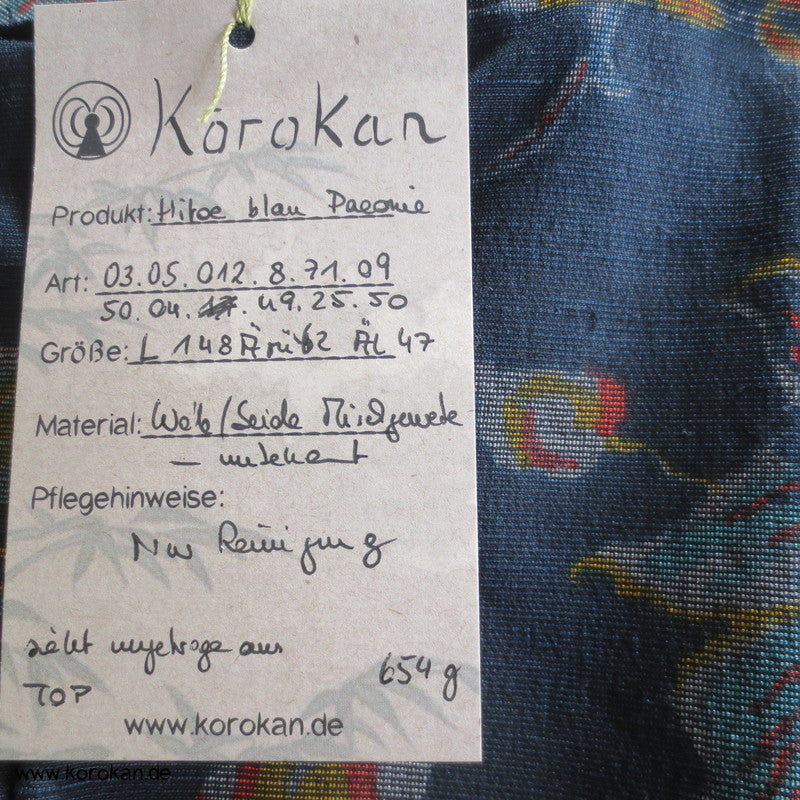 Karakusa - Paeonien Hitoe Komon Wolle / Mischgewebe
