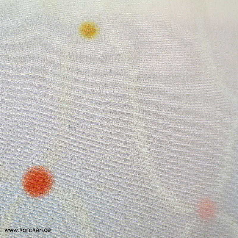 Übernetz, bunte Punkte Juban Kimono Seidencrepe