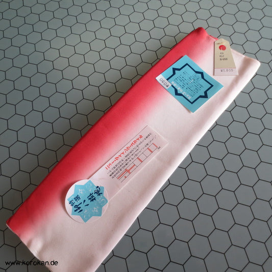 Hakkake Bokashi rot - weiß unteres Kimono Futter