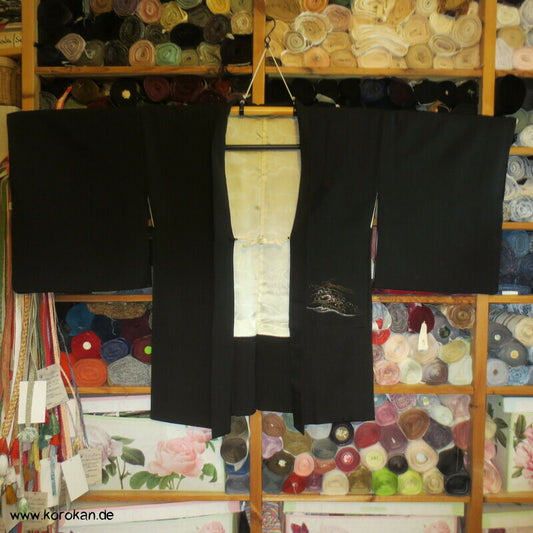 Urushi Tsunami Wellen Haori Kimono Jacke, mit Himo