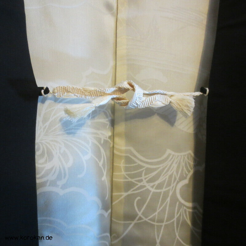 Urushi Tsunami Wellen Haori Kimono Jacke, mit Himo