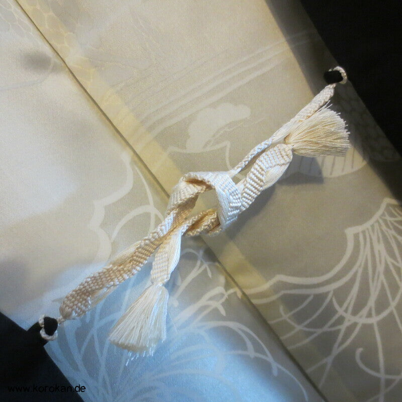 Urushi Tsunami Wellen Haori Kimono Jacke, mit Himo