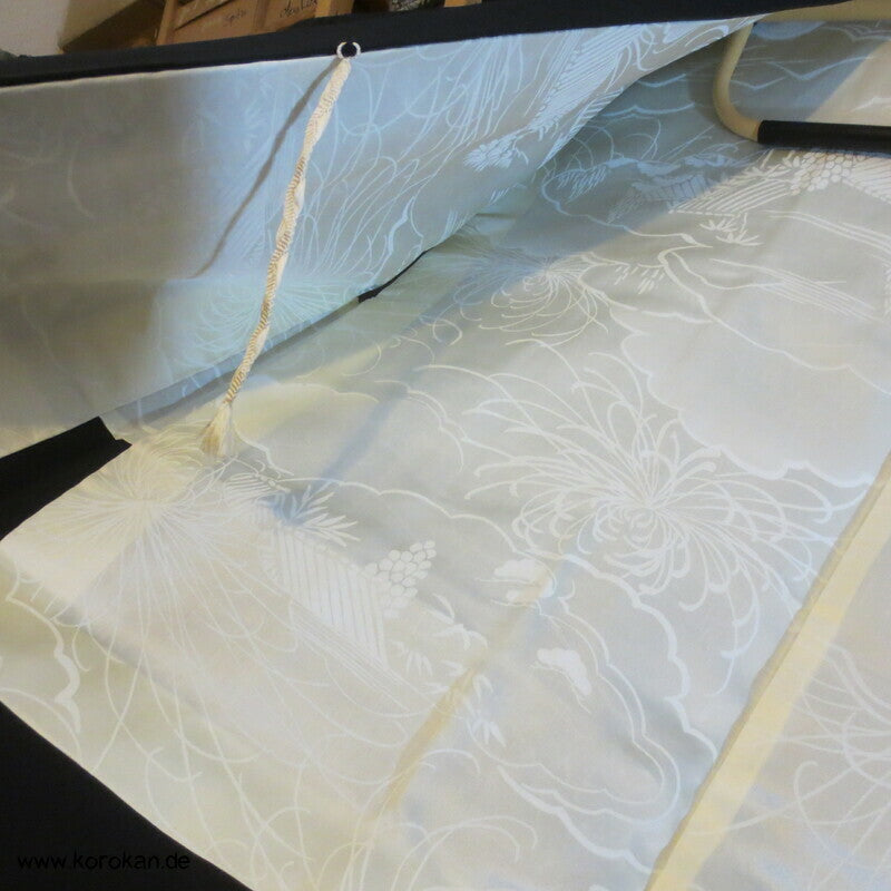 Urushi Tsunami Wellen Haori Kimono Jacke, mit Himo
