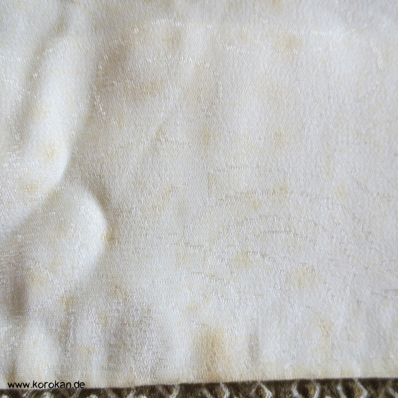 Full Shibori Wellen Seiden Haori Jacke, mit Korallen Himo
