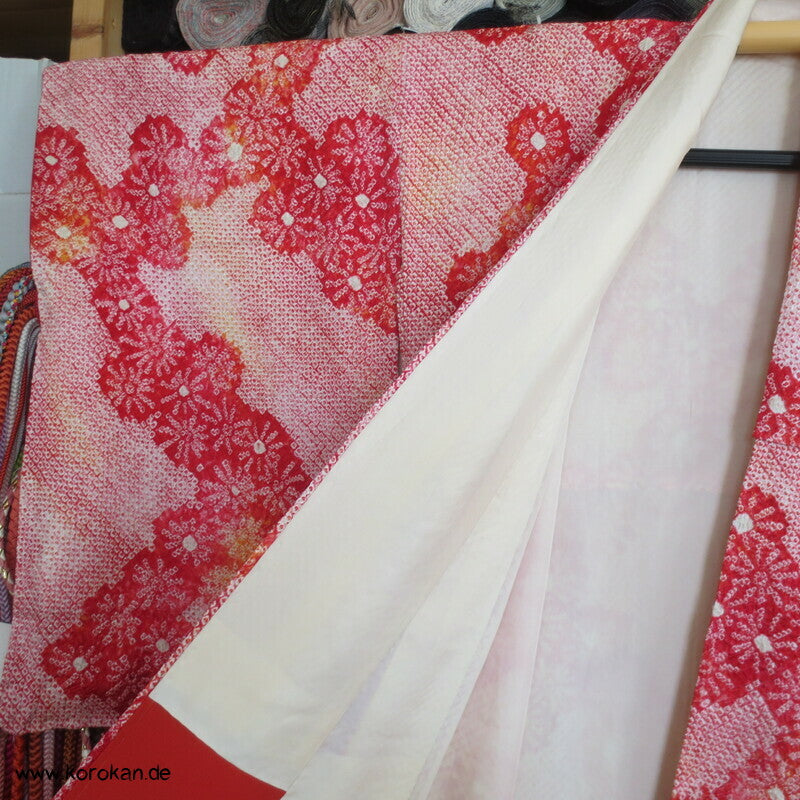 Full Shibori Kiku Komon Kimono