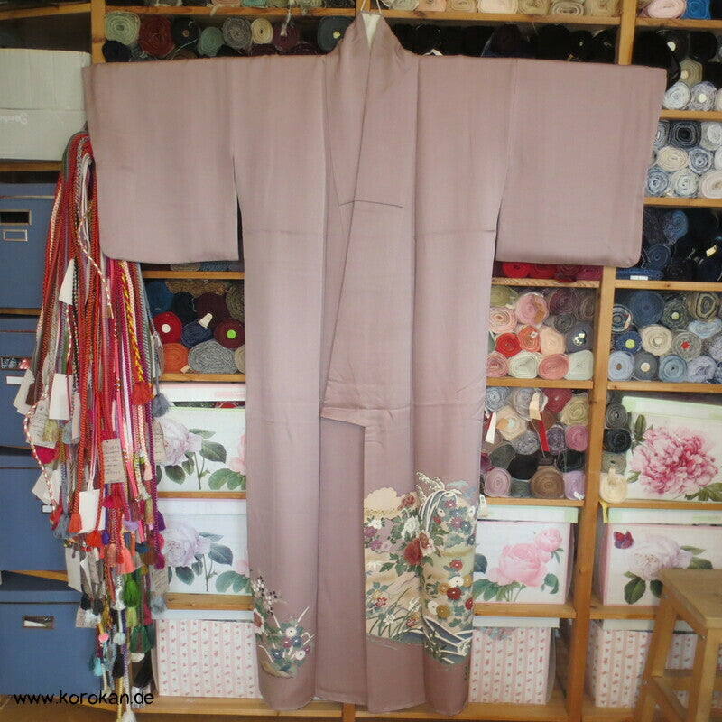 Blüten über Wellen Iro Tomesode Kimono