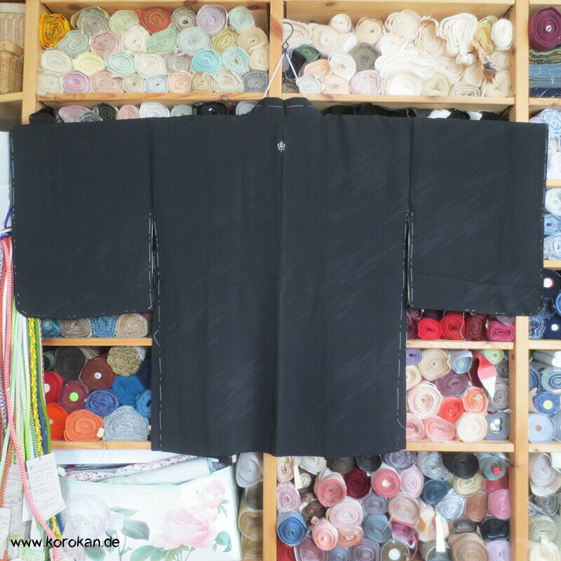 abstraktes Diagonal Webmuster Haori Kimono Jacke