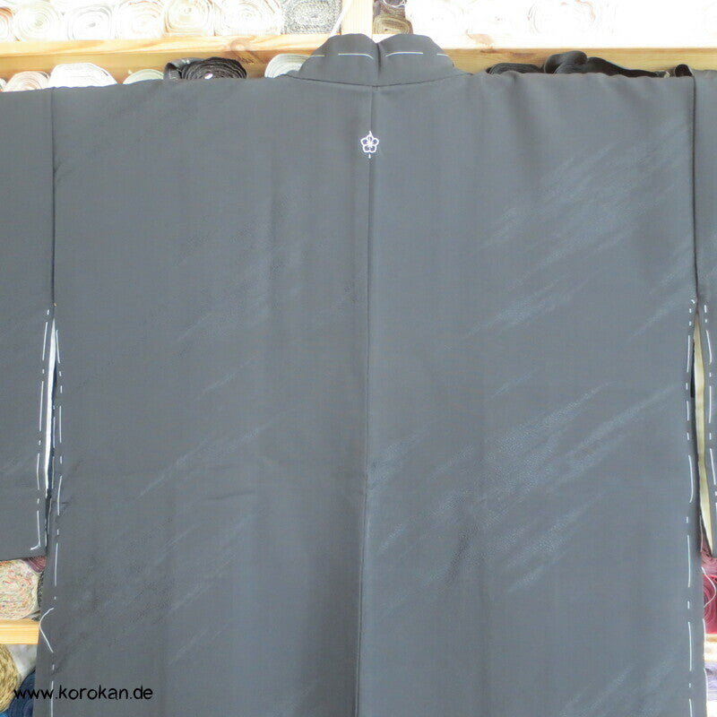 abstraktes Diagonal Webmuster Haori Kimono Jacke