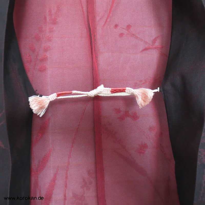 gewebte Gräser Organza Hitoe Haori Jacke