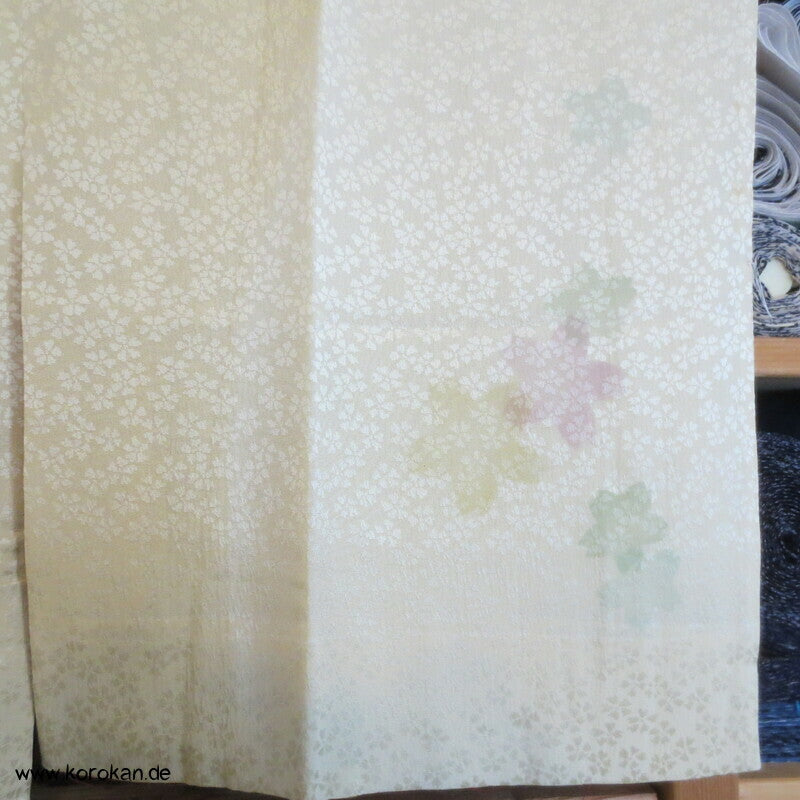 Sakura Seide Juban Unterkimono, teilgefüttert