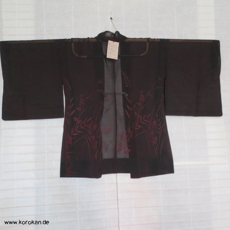 gewebte Gräser Organza Hitoe Haori Jacke
