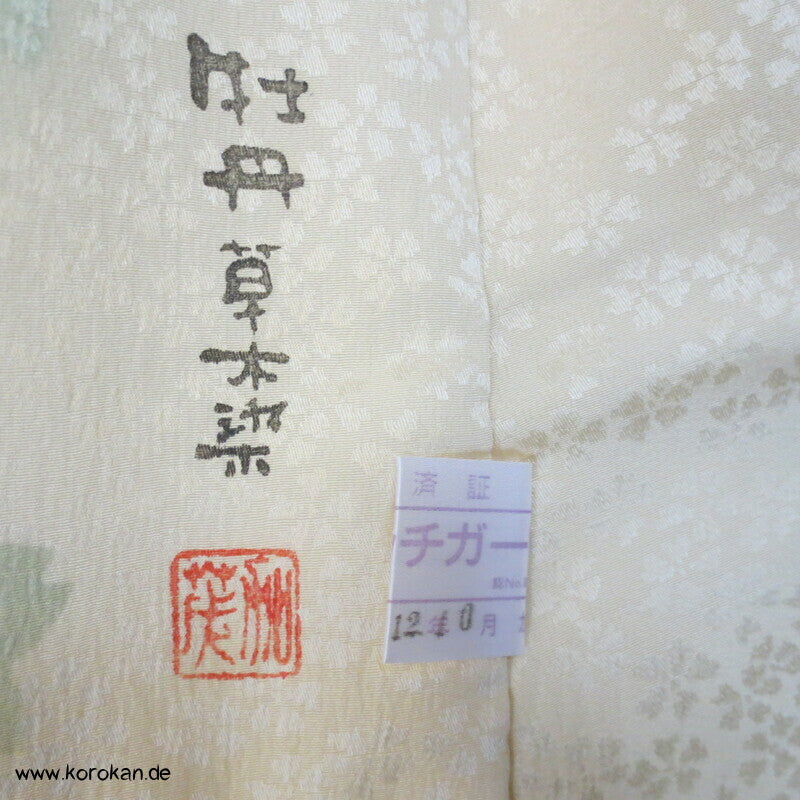 Sakura Seide Juban Unterkimono, teilgefüttert