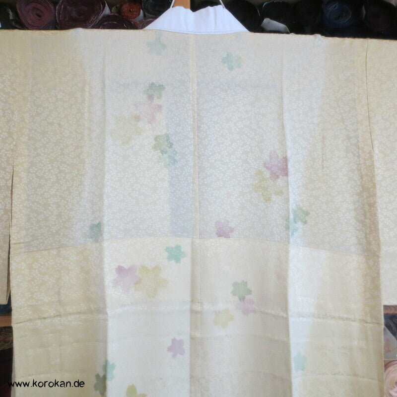 Sakura Seide Juban Unterkimono, teilgefüttert