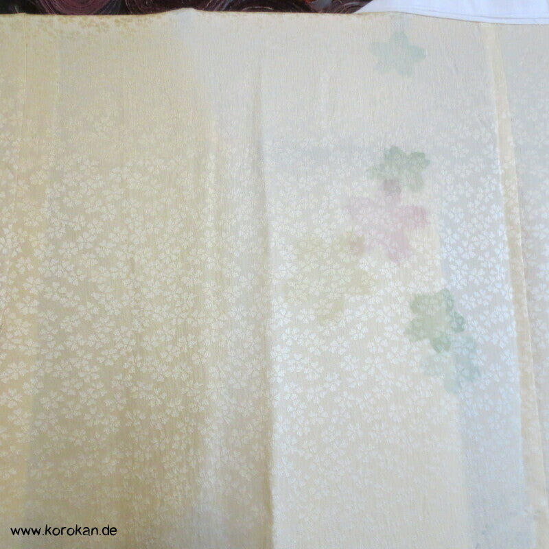Sakura Seide Juban Unterkimono, teilgefüttert