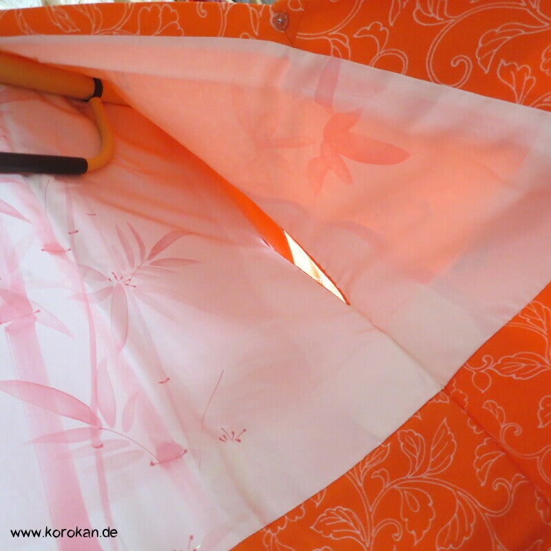 Arabesken auf mandarine Seide Michiyuki Jacke