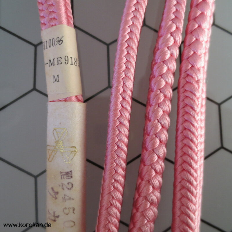 rosa mit wechselnden Flechtmustern Obijime, dick