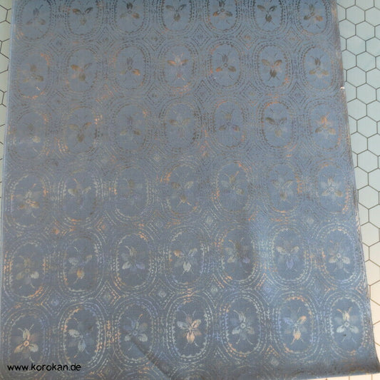 Japan Blumenvignetten Kimono Wolle / Seide Jacquard Stoffrolle