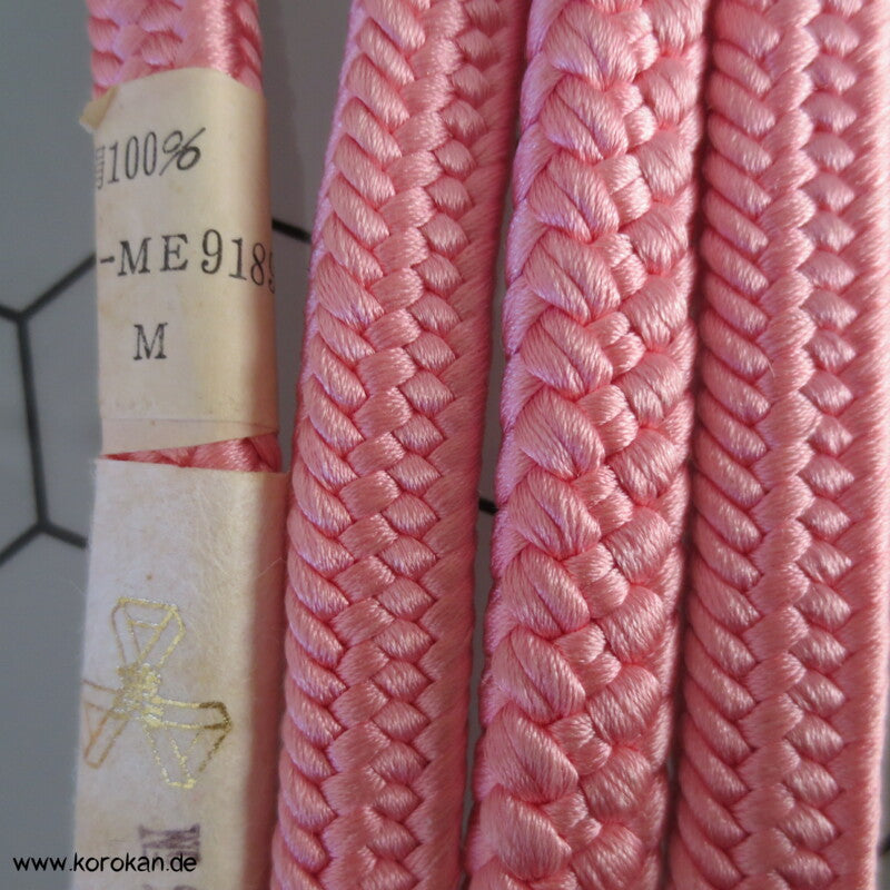 rosa mit wechselnden Flechtmustern Obijime, dick