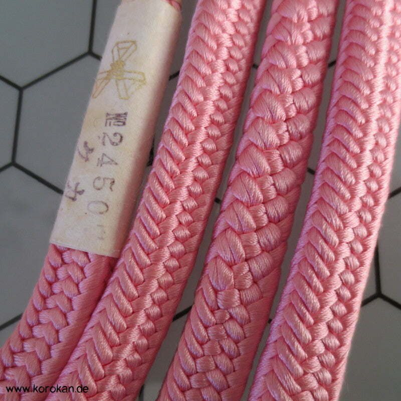 rosa mit wechselnden Flechtmustern Obijime, dick