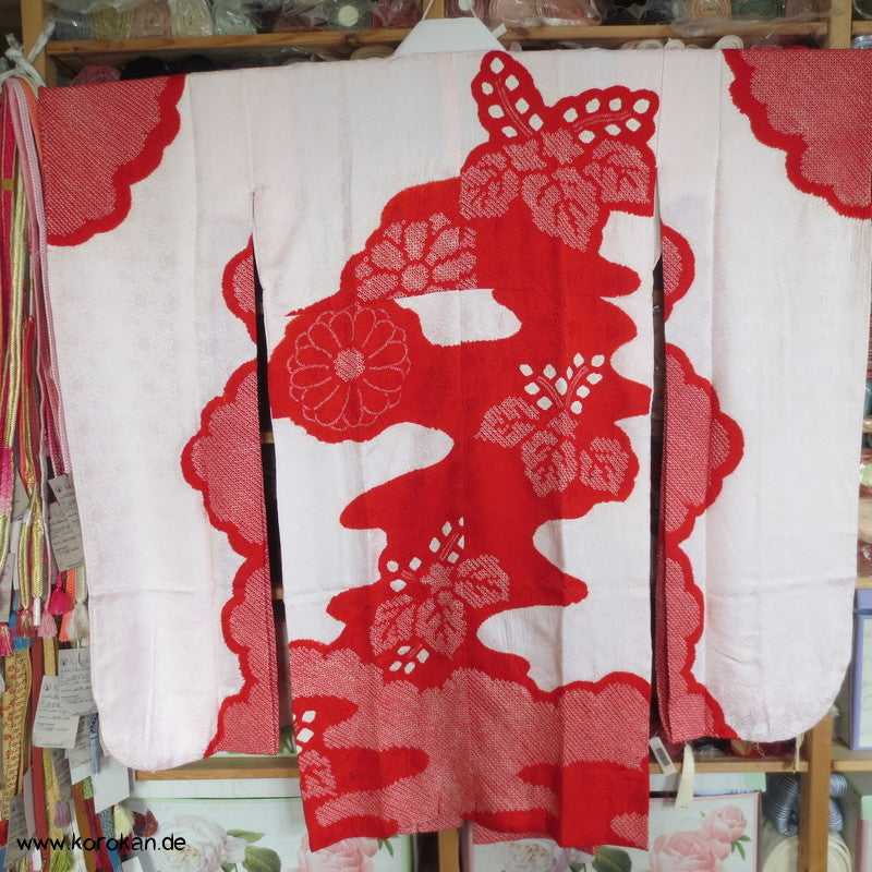 Shibori, Stickereien Han Eri, Juban Kimono für Furisode