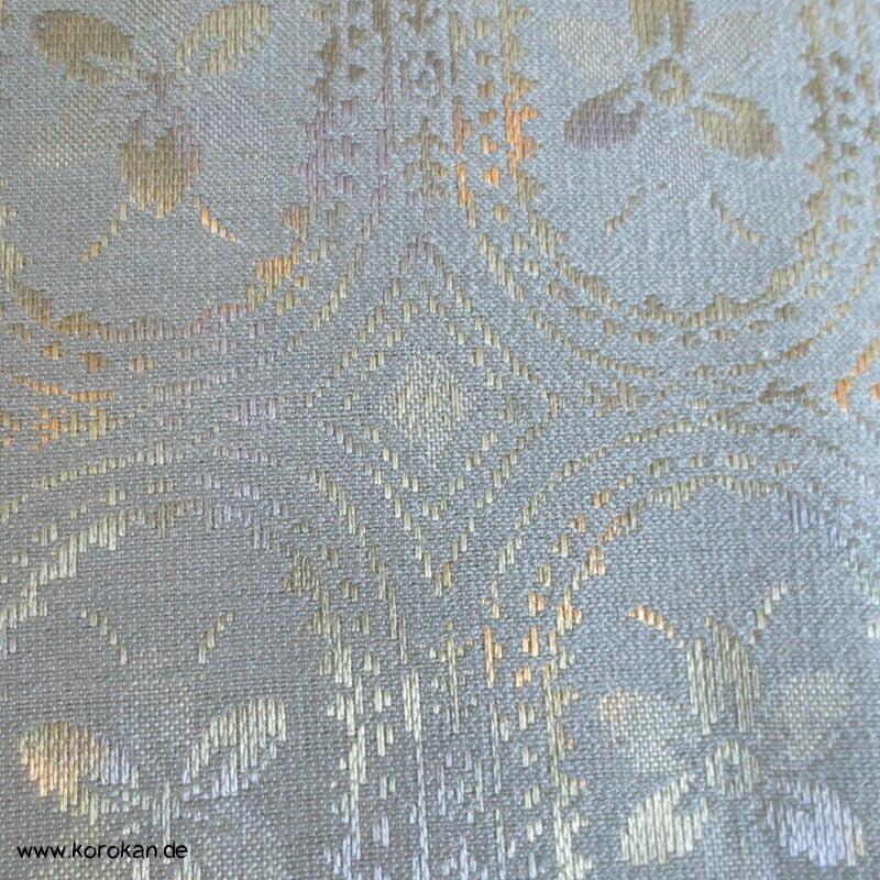 Japan Blumenvignetten Kimono Wolle / Seide Jacquard Stoffrolle