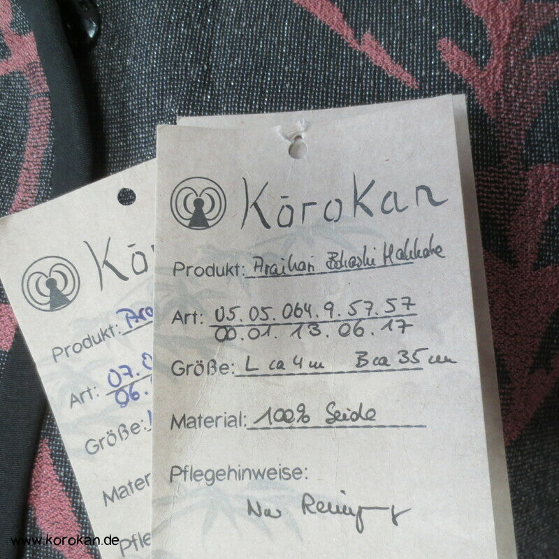Übergangskapuzenjacke A Linie aus 1960'er Kimono Seide mit Lurex