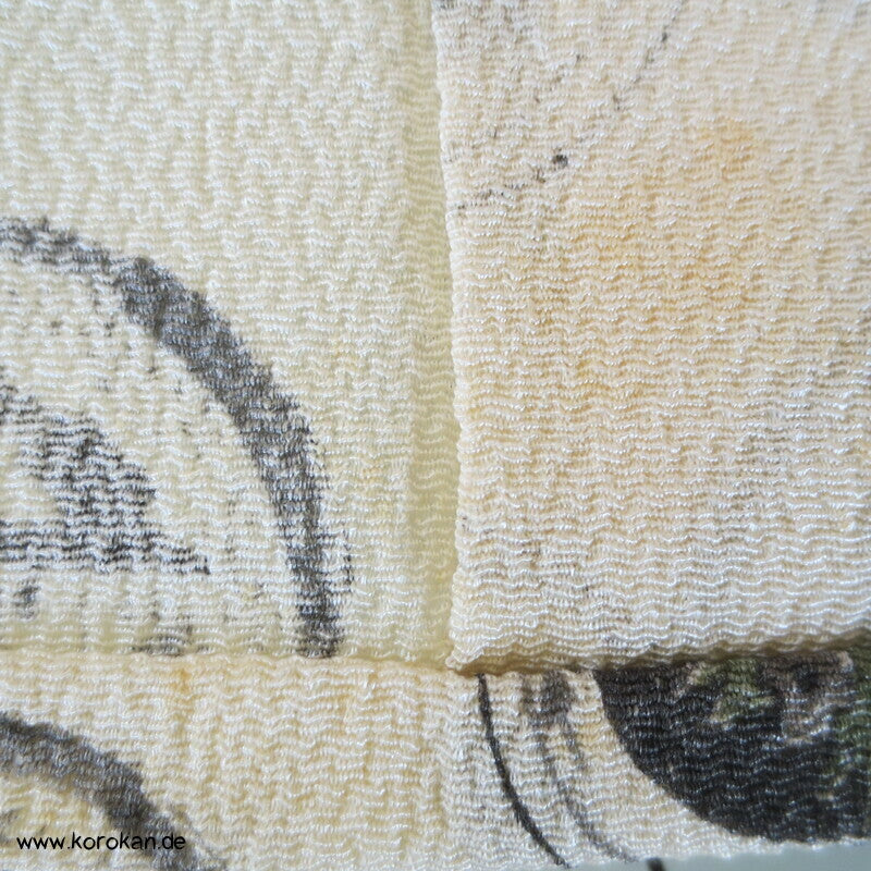 Mon artige Kreise Hitoe Kimono, Seiden Crepe