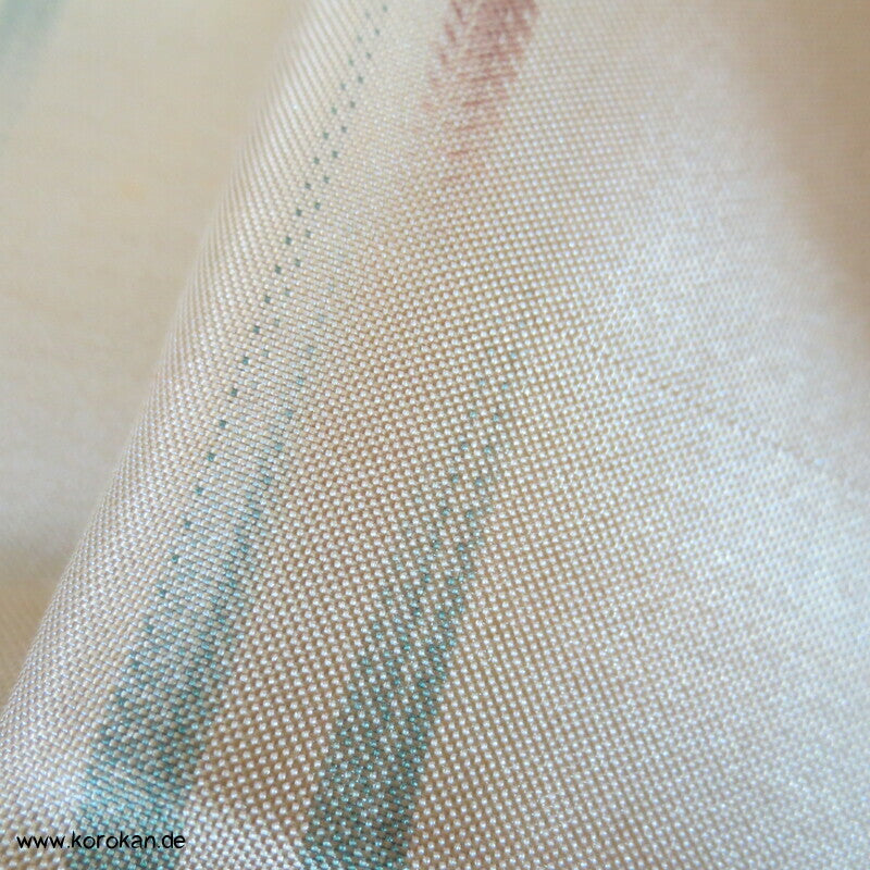 Streifen Kasuri Druck, Michiyuki Regenmantel Satin, doppelte Breite
