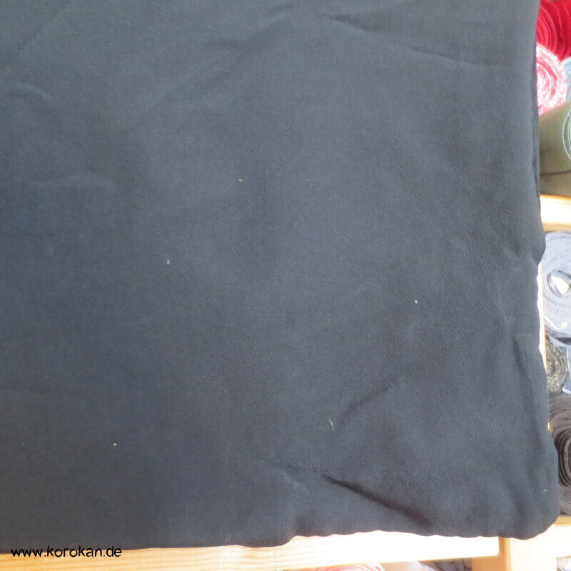 Seidencrepe schwarze Haori Kimono Jacke mit Himo