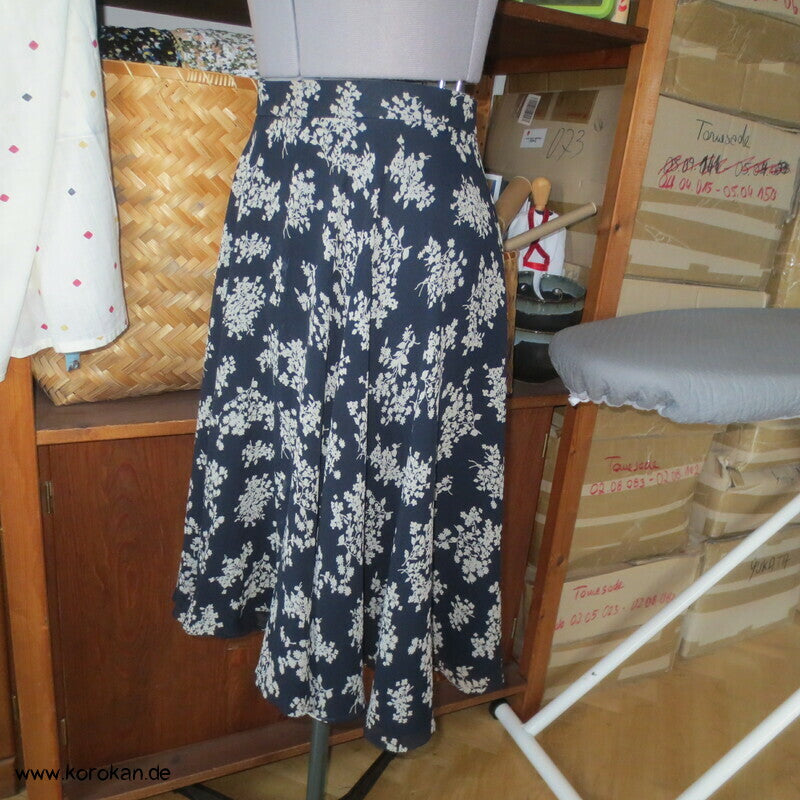 jun ashida japanisches Seiden Crepe Chiffon zweiteiliges Kleid, Gr. 32 / XS