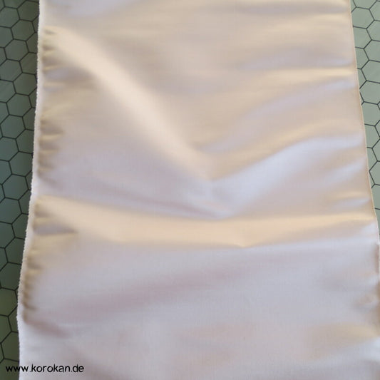 zartrosa uni Obi Futter Seiden Rips, fest und steif