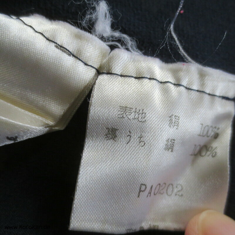 jun ashida japanisches Seiden Crepe Chiffon zweiteiliges Kleid, Gr. 32 / XS