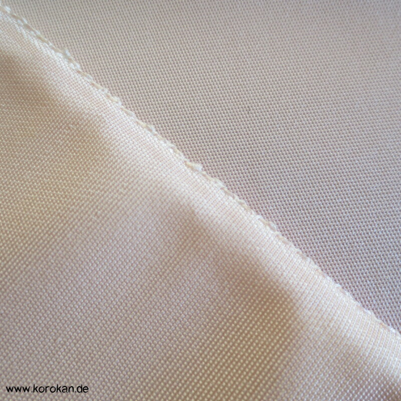 zartrosa uni Obi Futter Seiden Rips, fest und steif