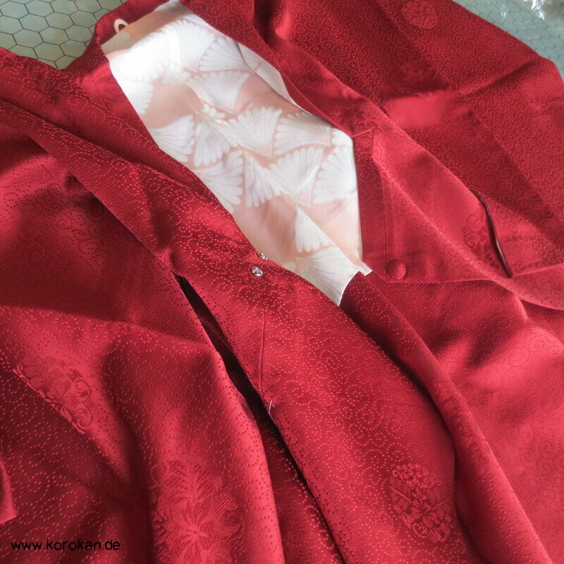 Arabesken/ Blumenkugeln Seide Michiyuki Jacke
